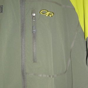Outdoor Research Foray Gore Tex Waterproof green hooded jackeT